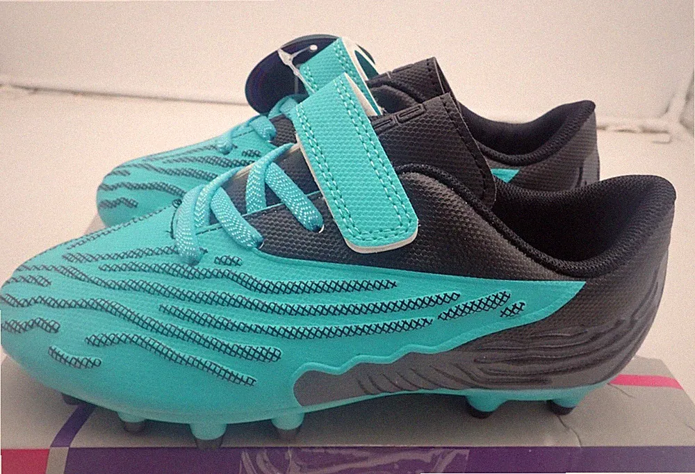 brooman Firm Ground Soccer Cleats Boys Girls Athletic Football Shoes size 12