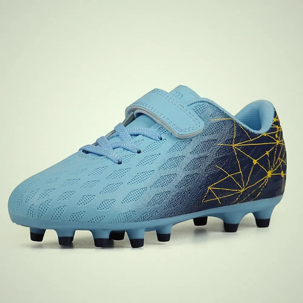 brooman Kids Firm Ground Soccer Cleats Boys Girls Athletic Outdoor Football