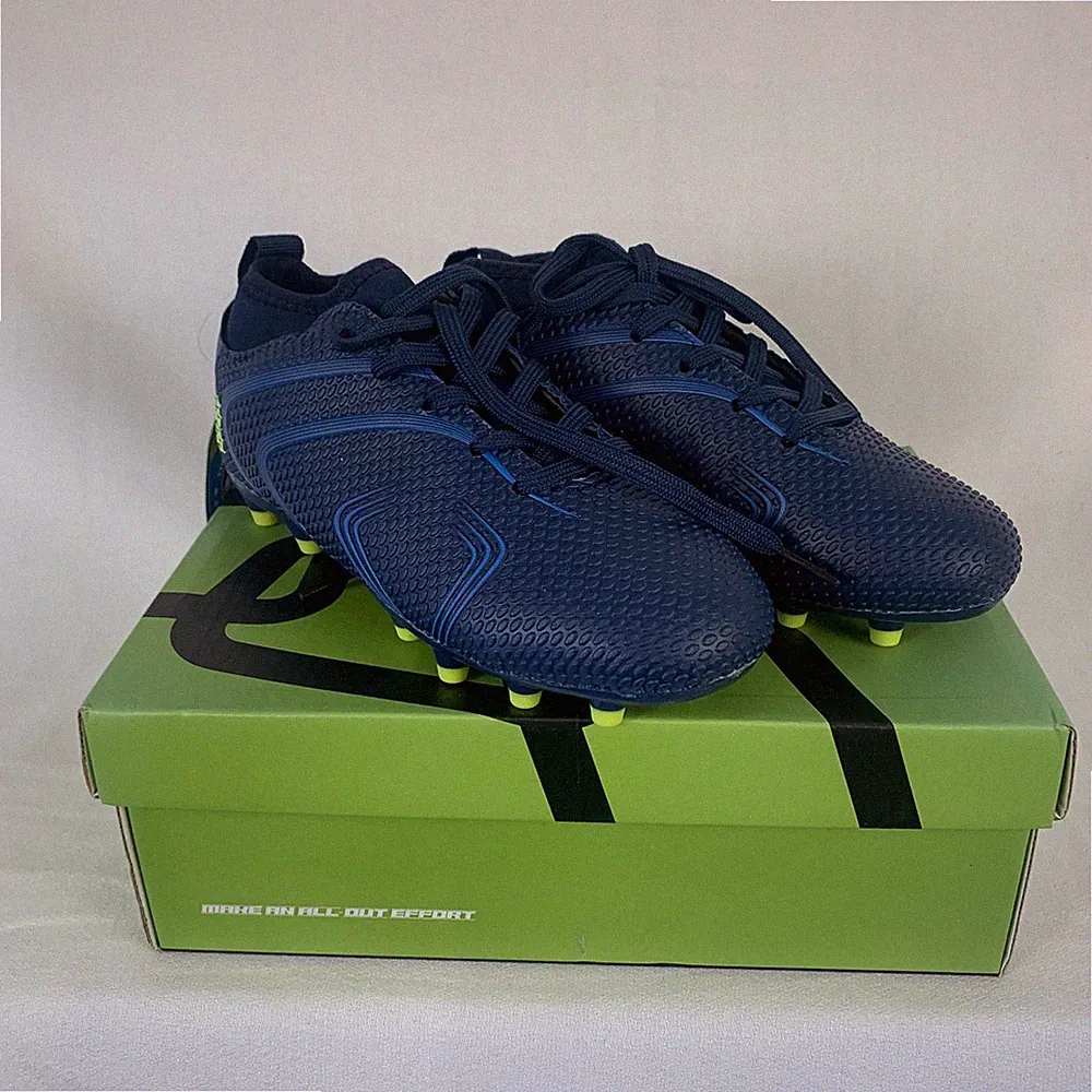 Brooman Kids Firm Ground Soccer Cleats Boys Girls Athletic Outdoor Football SZ13