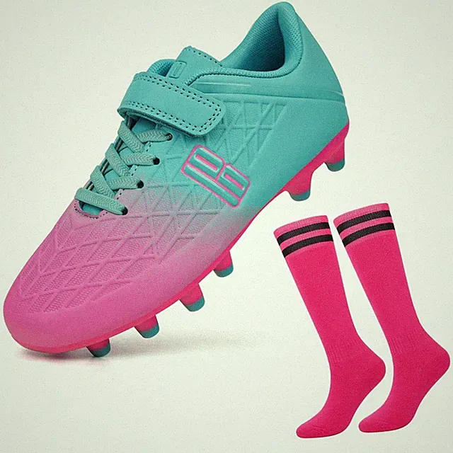brooman Kids Firm Ground Soccer Cleats Boys Girls Football Cleats with Soccer...