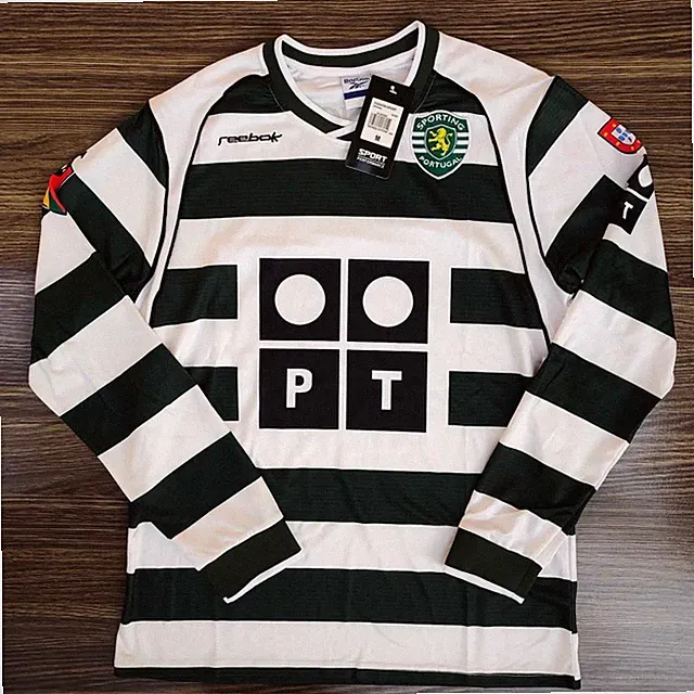 C.Ronaldo #28 Sporting CP Home Jersey 2001/03 Long Sleeve Men’s jerseys size L