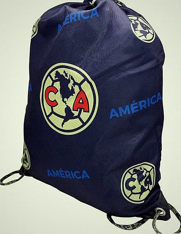 CA Club America Authentic Officially Licensed Soccer Drawstring Cinch Bag 13x15”