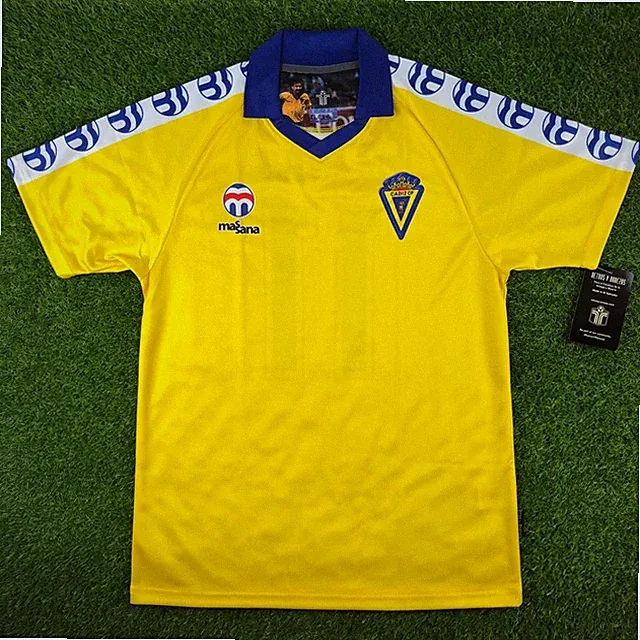 Cadiz CF, Men's Retro Soccer Jersey, 1987, Magico #11 (Tallaje Grande)