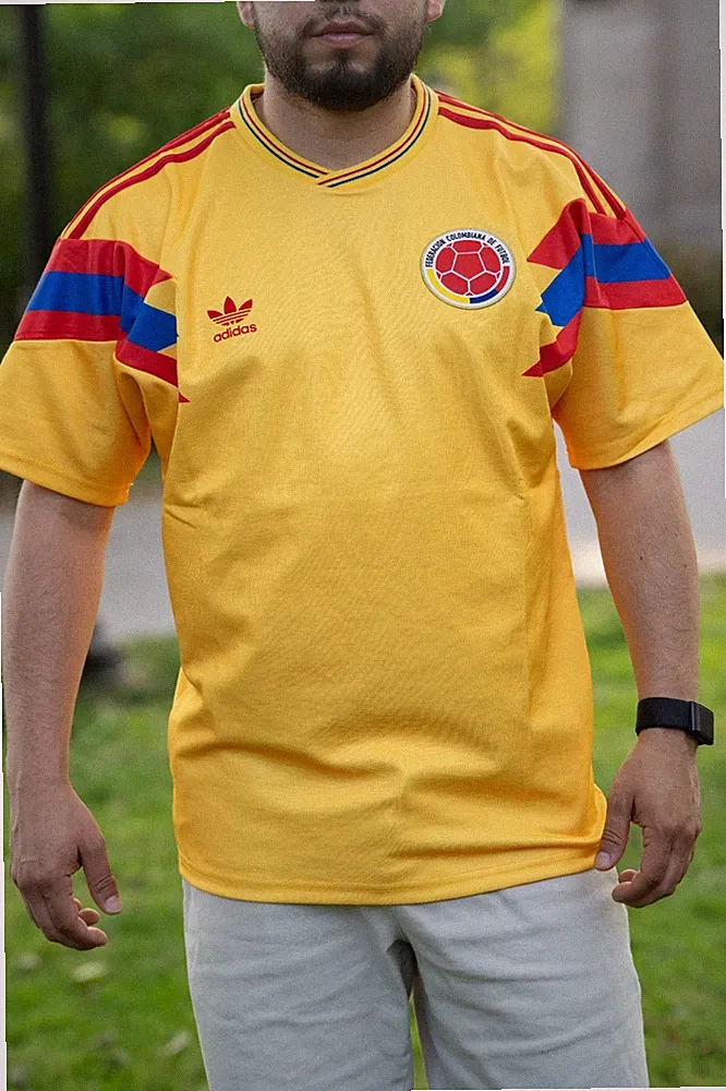 Camiseta Colombia Retro Mundial 1990 Colombia Jersey 1990 Vintage Colombia