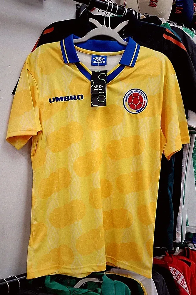 Camiseta Colombia Retro Mundial 1994 Amarilla - Colombia Jersey 1994 Vintage