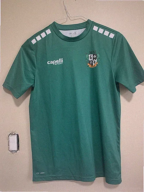 Capelli Sport MSI MD Youth Boys Soccer Jersey Size L 14/16 Green #3 Performanc