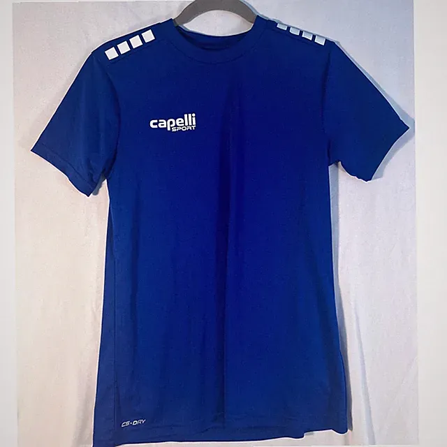 Capelli Sport Womens XS CS-Dry Blue Soccer Training Active Tee Shirt NWT WXS