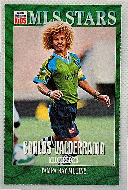 Carlos Valderrama 1996-98 Sports Illustrated SI for Kids Tampa Bay Mutiny #70