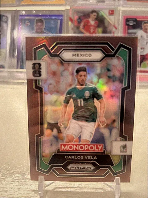 Carlos Vela - 2026 Panini Prizm Monopoly FIFA WC Brown parallel 48/299 Mexico