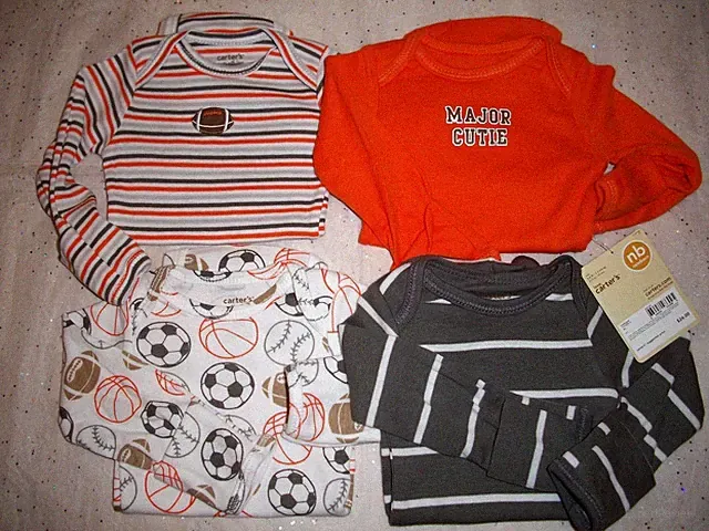 CARTER'S 4 PACK BODYSUITS BABY BOY NWT SPORTS LONG SLEEVE FOOTBALL ++