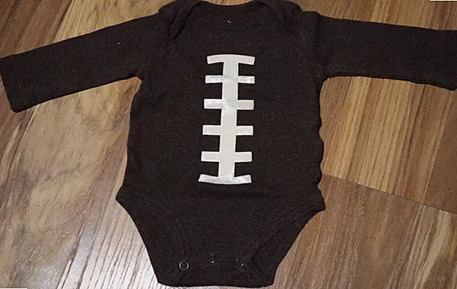 Carter’s Baby 3Mo Football Bodysuit Long Sleeve One-Piece Snaps Pullover Cotton