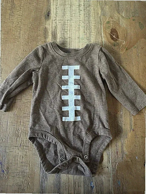Carter’s Baby 3Mo Football Bodysuit Long-Sleeves One-Piece Snaps Pullover