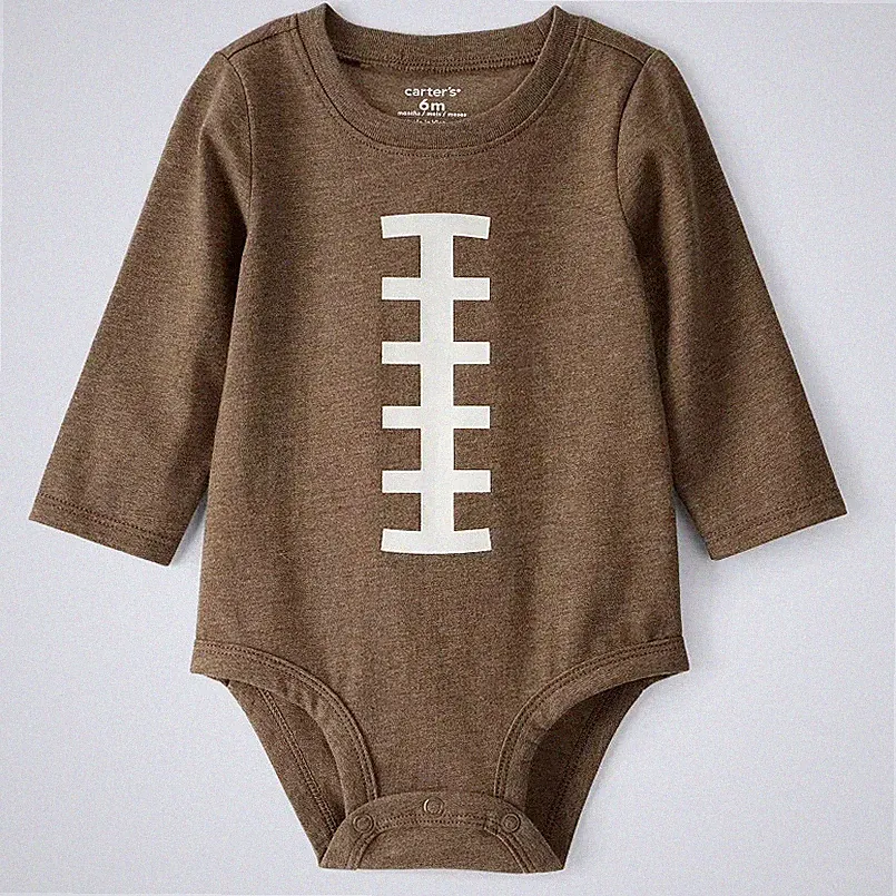 Carter's Baby Bodysuit Football NWT - MULTI SIZES AVAIL Infant Sports Fall
