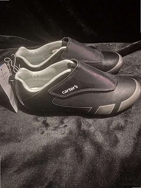 Carter's Fica Sport Cleat Soccer Shoes Unisex Black Youth 3 Hook Loop