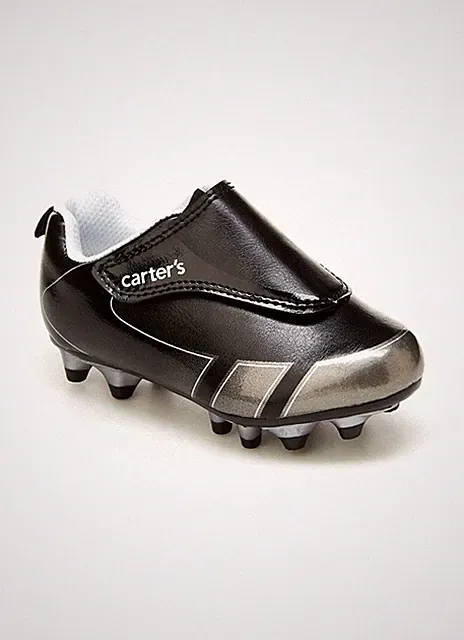 Carter’s Fica Toddler Cleats Size 8M Black and Silver NWT Unisex