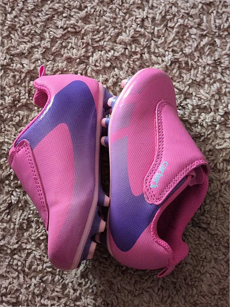 Carter's Girls Soccer Cleats Shoes Size 8M Pink Kids Toddler Fica Sport Cleats