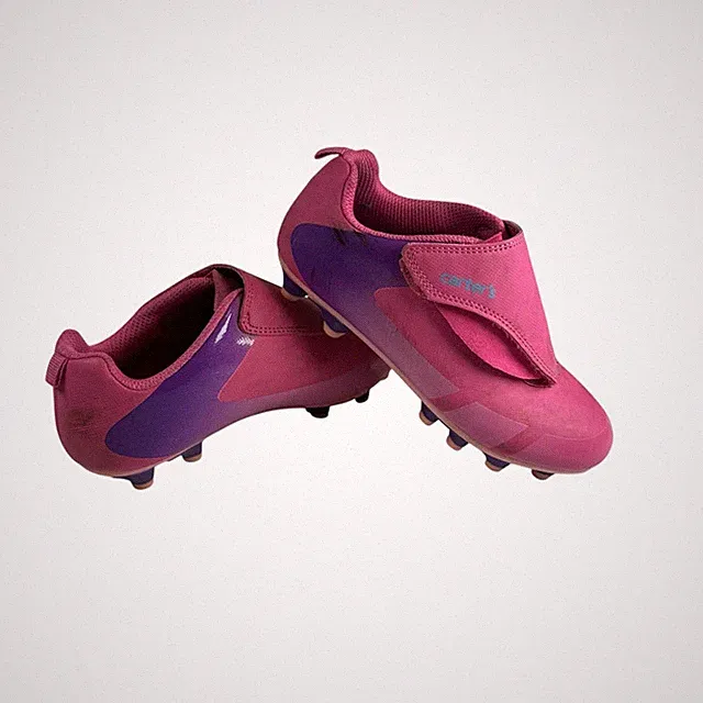 Carter's Girls Soccer Cleats Size 1M Pink Purple Fica Sport Shoe Athletic Cleat