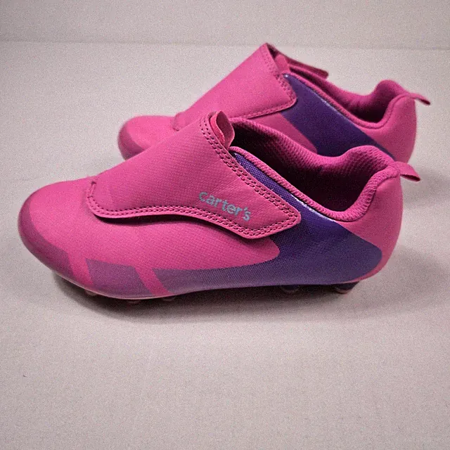Carter's Girls Youth Soccer Cleats Shoes US Size 1 m Pink & purple
