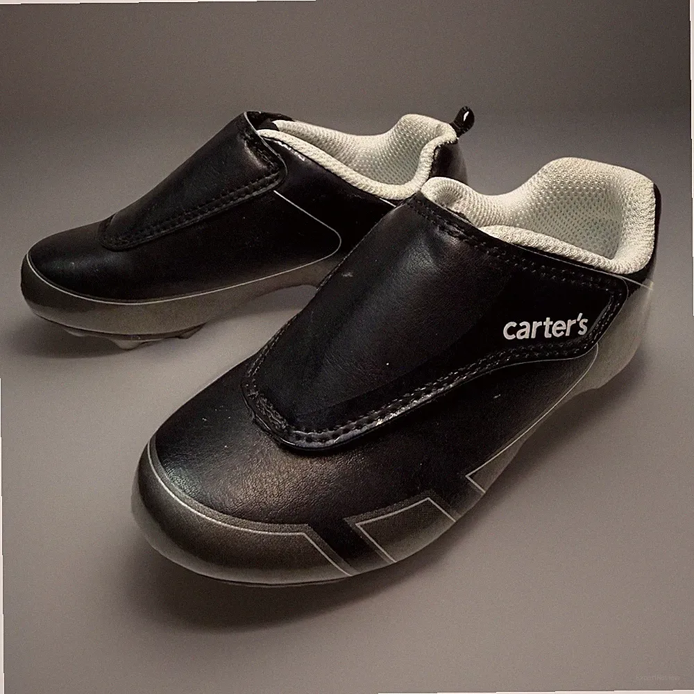 Carter's Unisex Soccer Cleats Shoes Size 8M Kids Black Toddler Youth Sports FICA