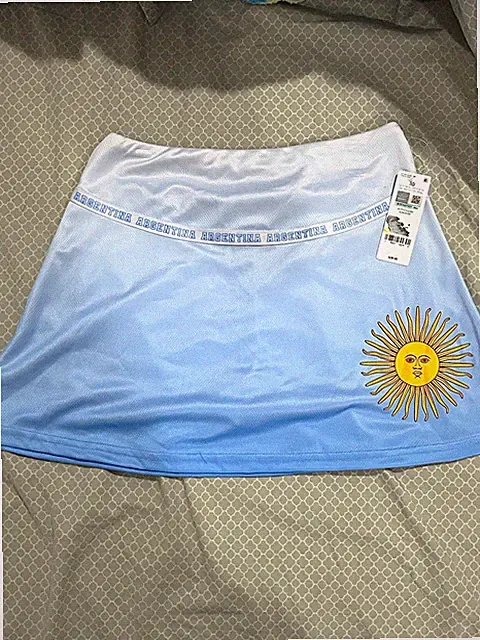Carter's x Umbro Argentina Soccer Skort Girls Size 10 Light Blue White NWT