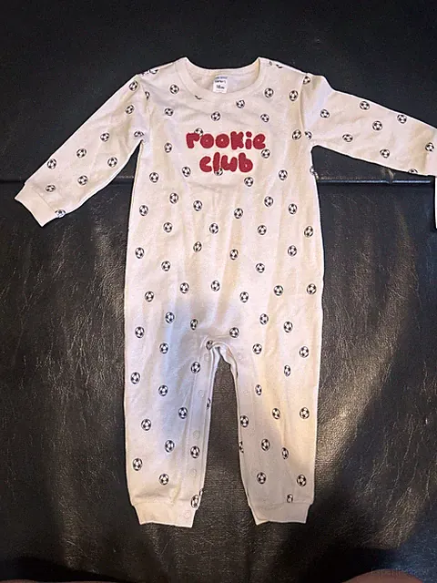 Carters 18 Mon Rookie Club Soccer Theme Long Sleeve Long Pants