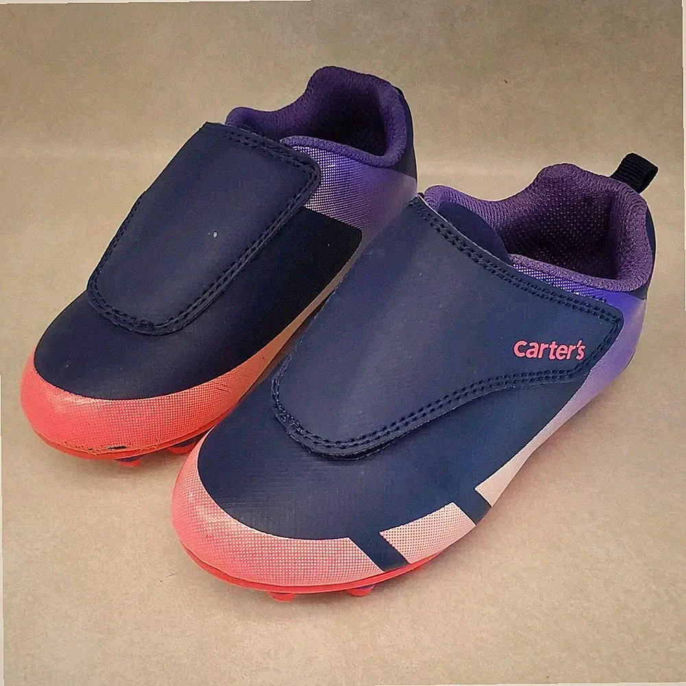 Carters Toddler FICA Sports Soccer Cleats Size 10 Toddler Pink & Purple