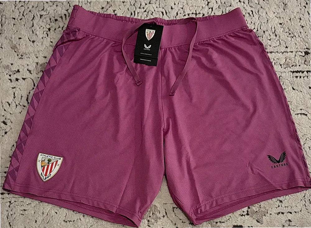 Castore Authentic Athletic Club Bilbao 2023/24 Purple Soccer Shorts Men’s Sz: XL