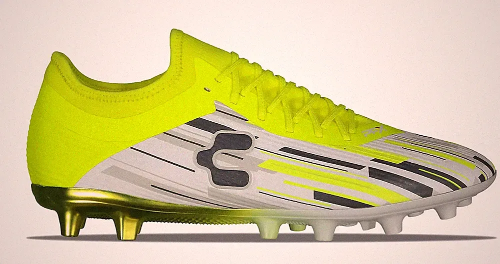 Charly Adult Men's Size 10 Genesis PFX Premium Soccer Cleats New Yellow White