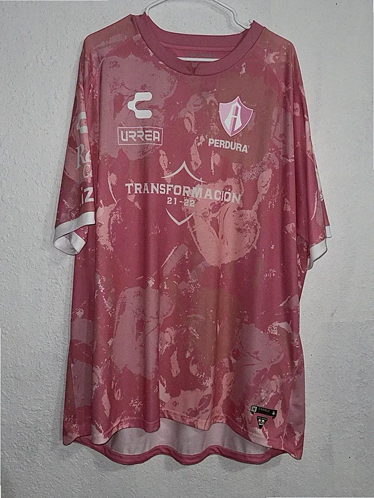 pink soccer jersey