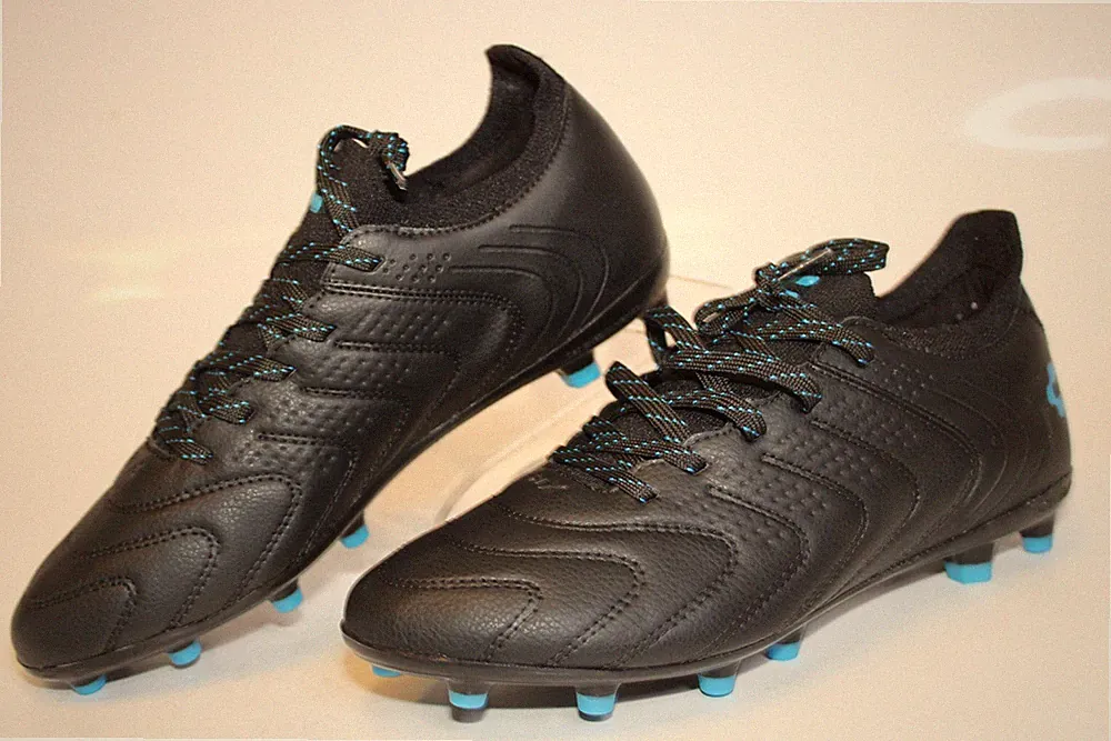 Charly Black Blue Leather Encore NEW FG Soccer Cleat US 7.5 MX 25.5 Mens 1086361