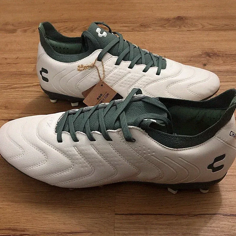 Charly Encore RL Firm Ground Cleats Cream / Green Mens Size 11.5