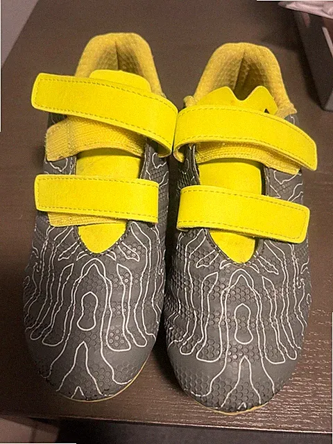 Charly Hot Cross Youth Soccer Cleats Style 1098912 Grey/Yellow