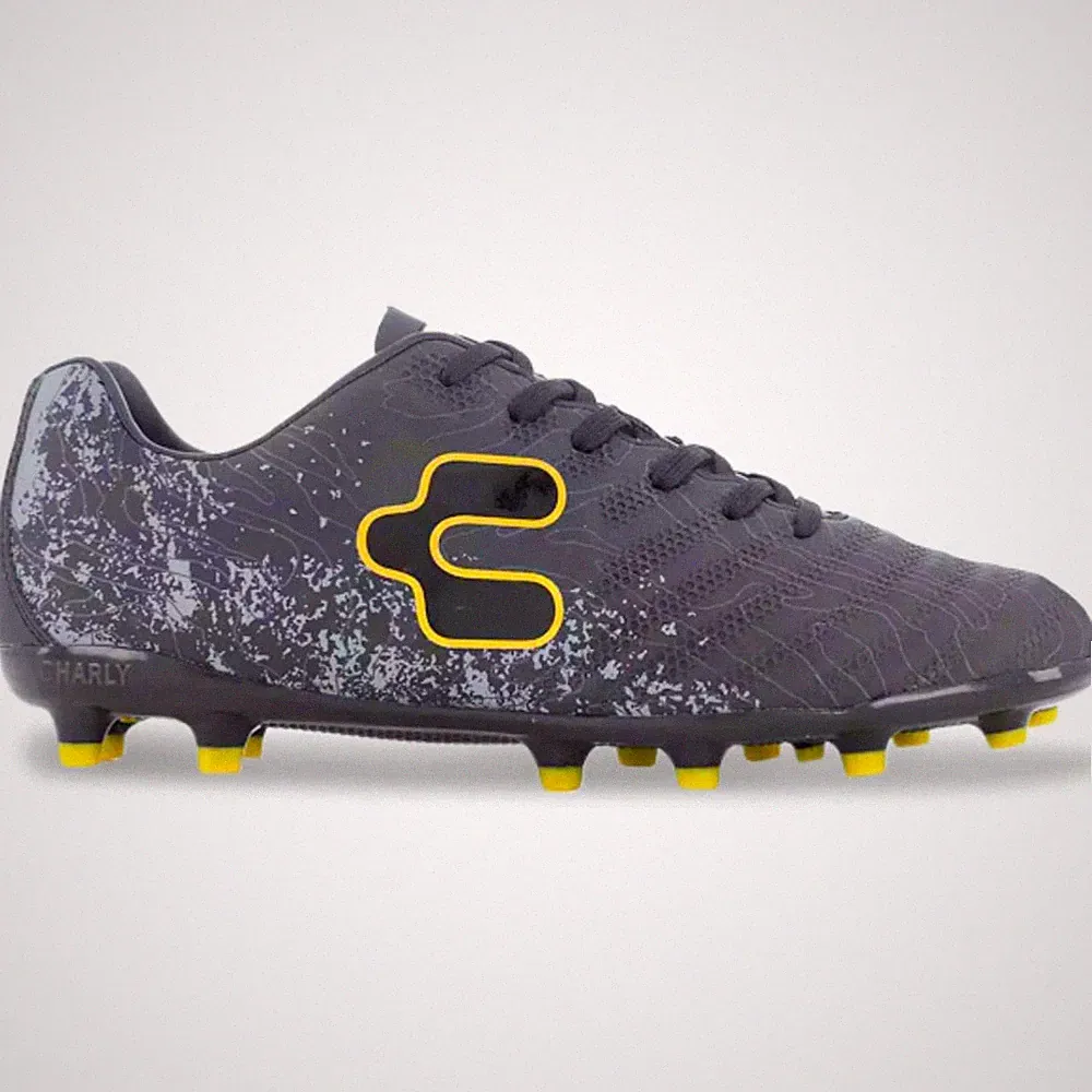 Charly Hotcross 2.0 Firm Ground Soccer Cleats Black/Gold US 9.5 great condition!