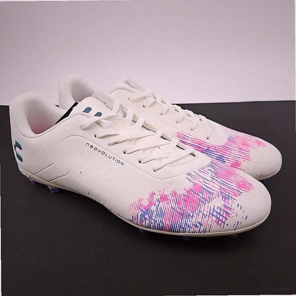 Charly Neovolution PFX FG Soccer Cleats Shoes White Pink 1086275 Men's Size 12