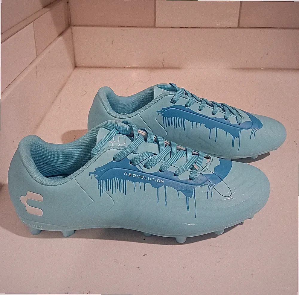 Charly Neovolution Soccer Cleats PFX Cleats Men's Sky Blue FG Size 9.5