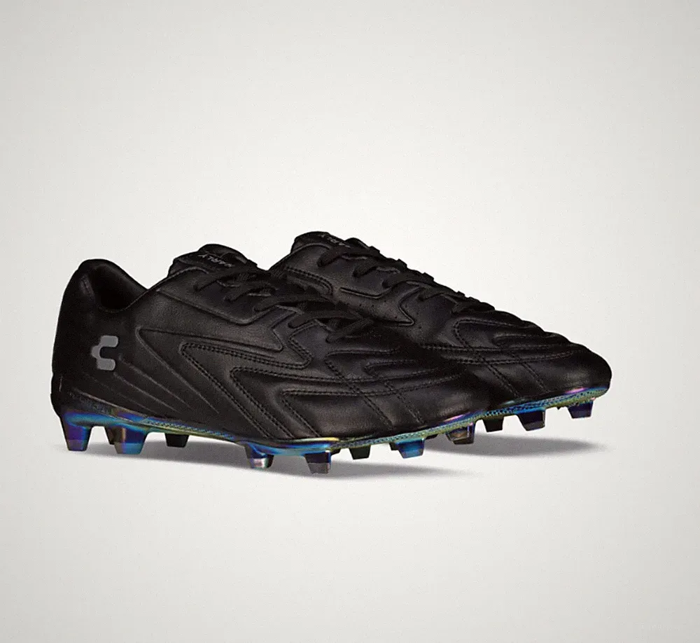 Charly Onore PRO Leather LT FG Soccer Cleats - Blackout