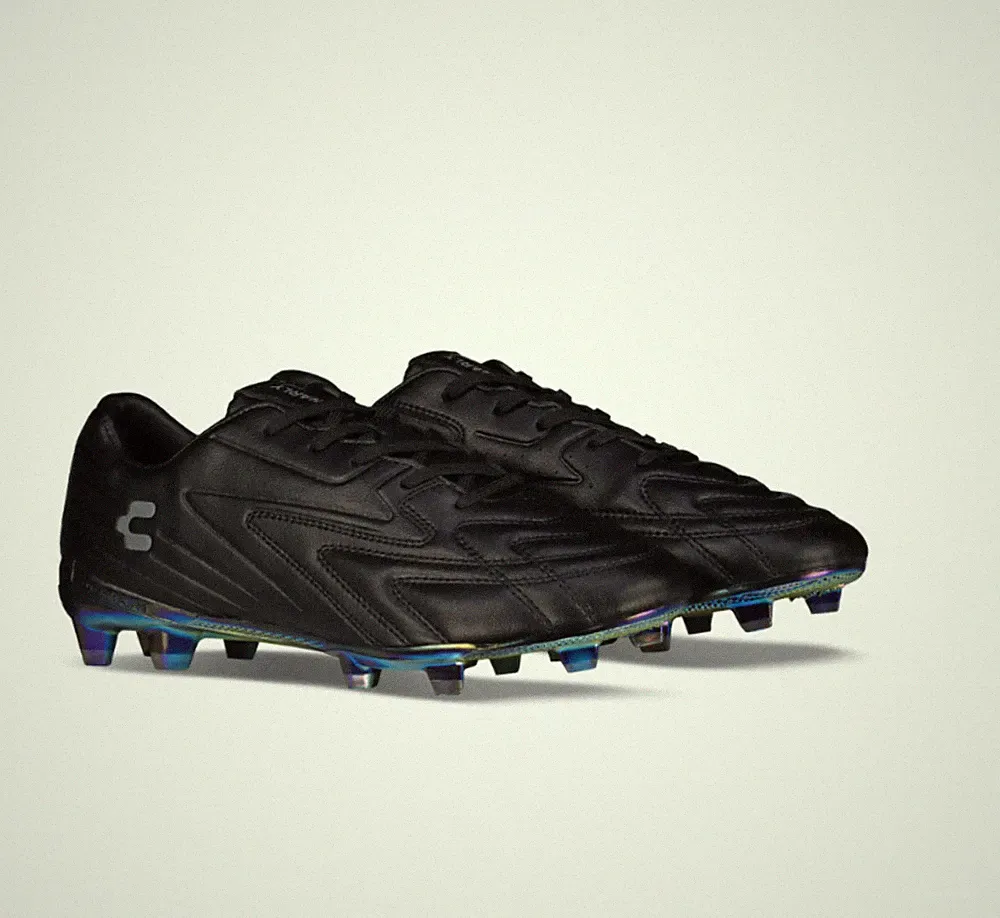 Charly Onore PRO Leather LT FG Soccer Cleats - Blackout