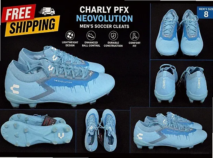 Charly PFX Neovolution Men’s Size 8 Blue Fg Soccer Cleats New With Out Box