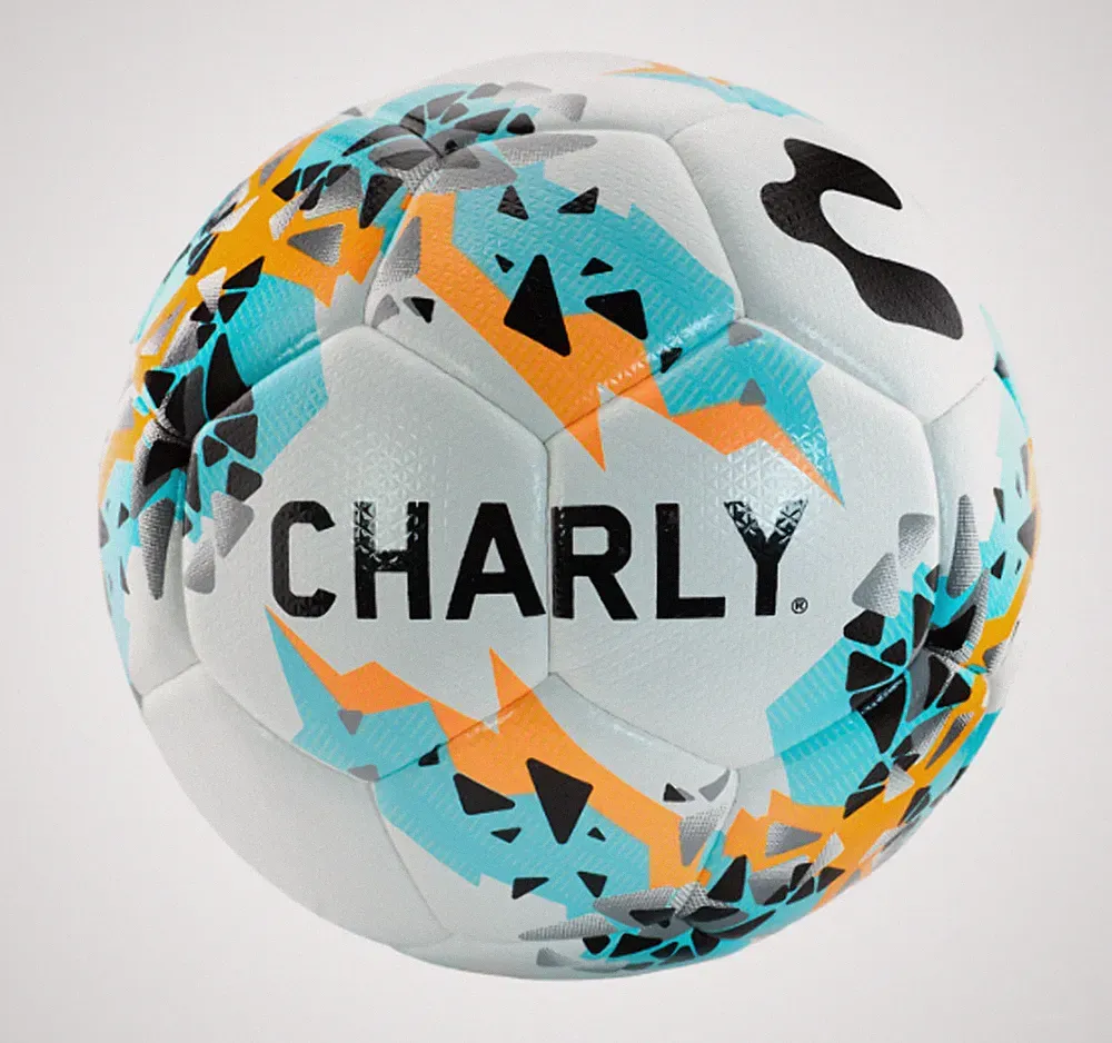 Charly Reptar Striker Soccer Ball - White/Orange/Blue