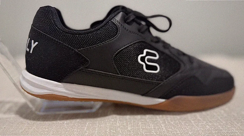 Charly Shoes Mens Size 12 Black Indoor Soccer Futsal Low Top Sneakers 1086945
