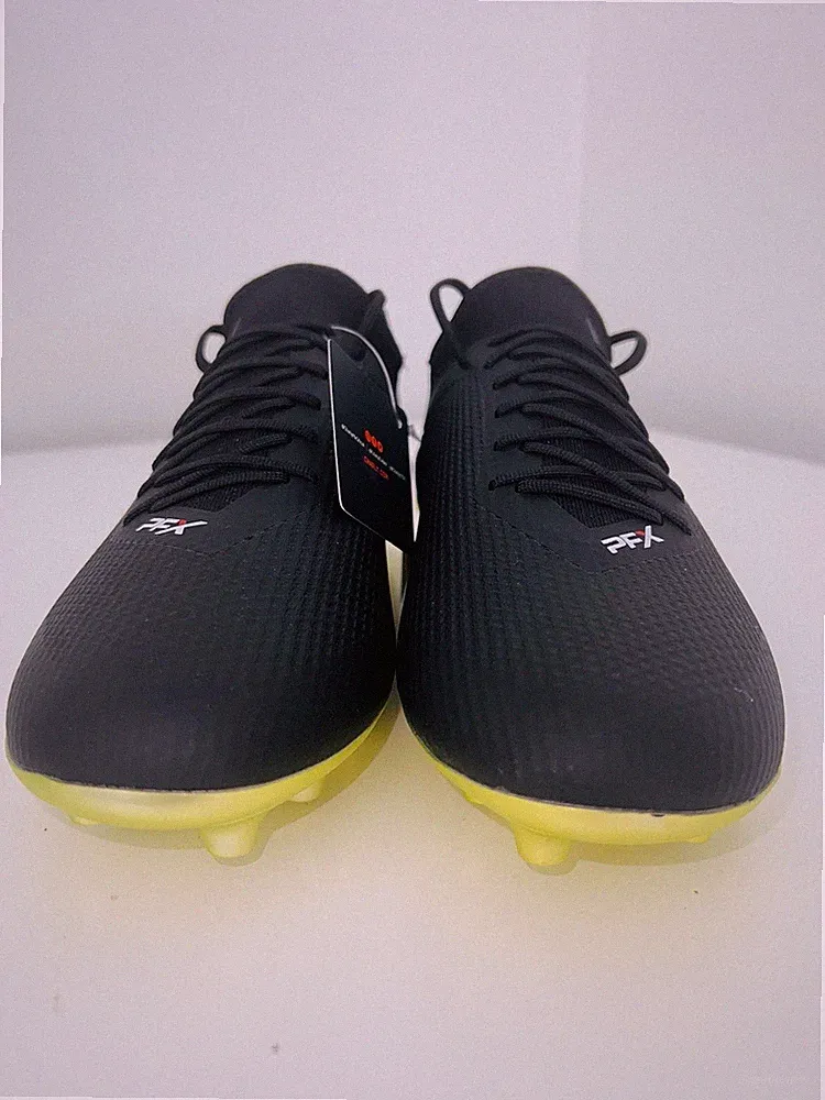 Charly Soccer Cleats Mens 8.5 Neovolution PFX FG Black/Lime Green NEW S002