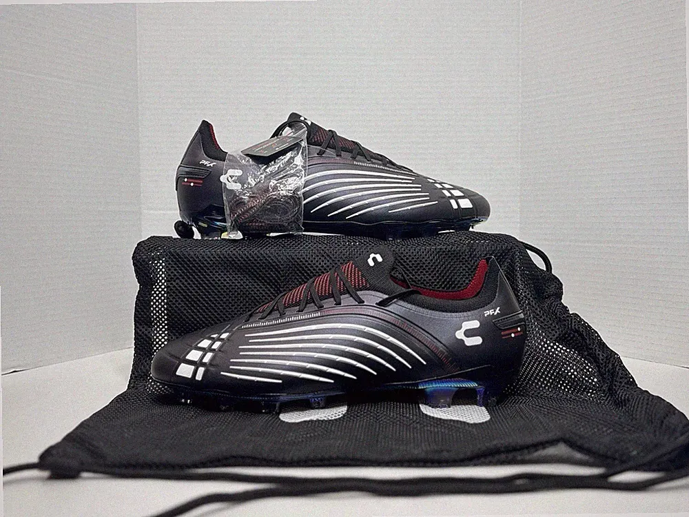 Charly Stingr PFX Mens Firm Ground FG Soccer Cleats Black Size 13