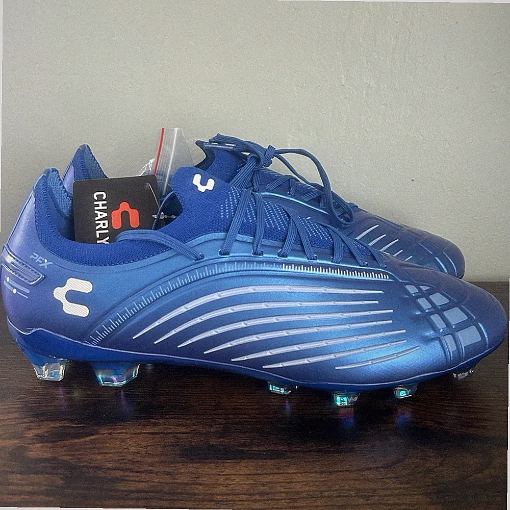 Charly Stingr PFX Mens Firm Ground FG Soccer Cleats Blue Size 10