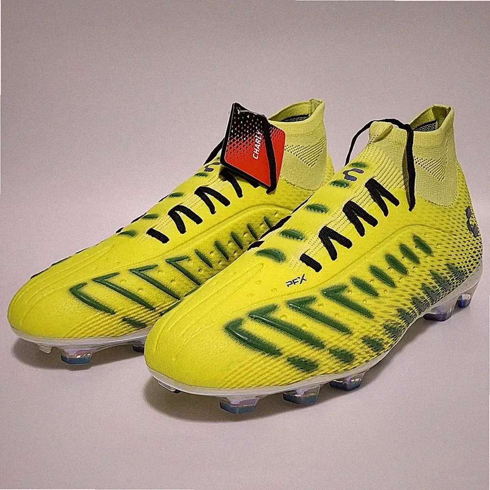 Charly Zinetik PFX HI AG Soccer Cleats Elite Yellow Blue 1038209 Men's Size 10.5