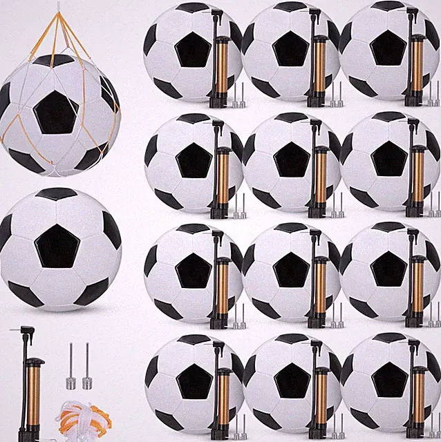 Christmas Operation Gifts, 12 Pack Bulk Soccer Balls, Include Deflated Size 5 So