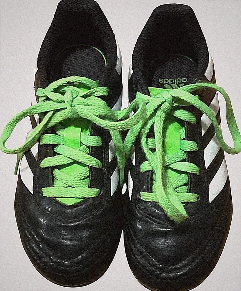 !CLEARANCE! Adidas Soccer Futbol Cleats Kids Size 12.5K Black Green
