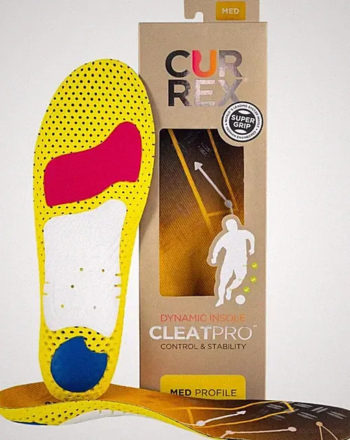 CLEATPRO - Thin, Arch Support Insoles, Comfort, Cushion & Stability in Cleats, S