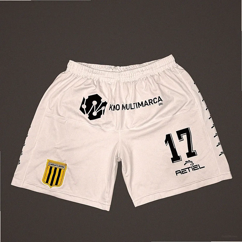 Club Almirante Brown Argentine Soccer Futbol #17 Retiel White Shorts Size Large