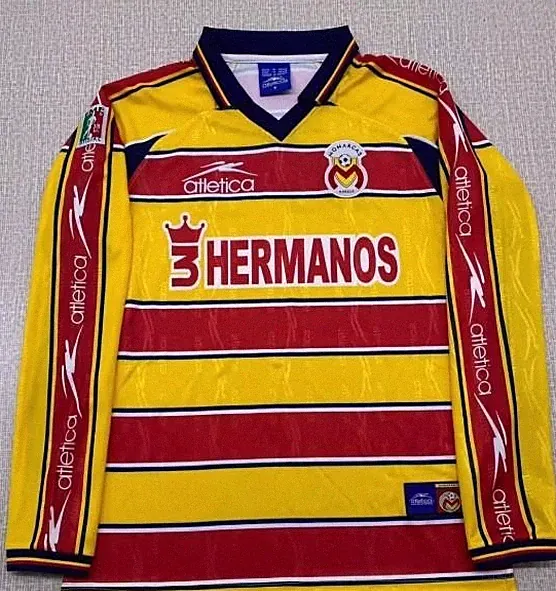 Club Atlético Monarcas Morelia 1999-2000 Home Retro Mens Long Sleeve Jersey