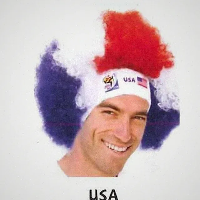 Collectible Vintage Retro Official Fifa Soccer Afro Wig Hat from 2010 Games
